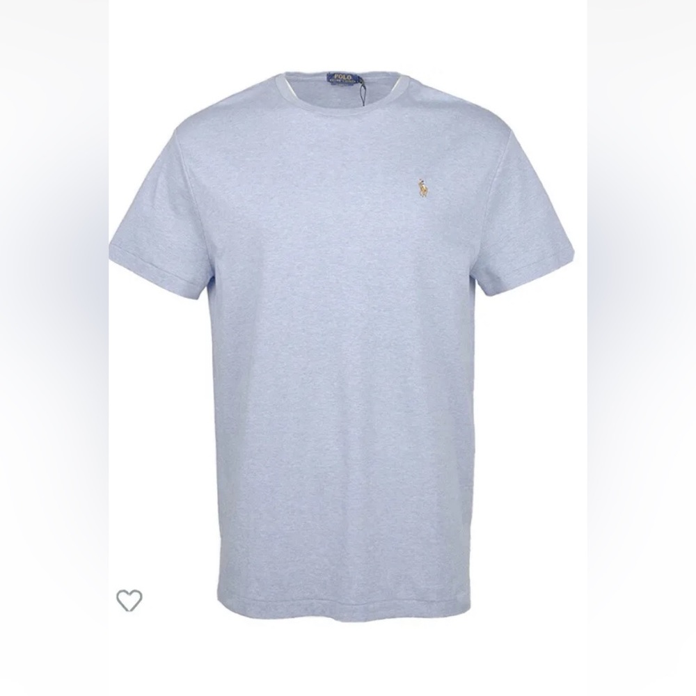 Polo Ralph, Lauren, men’s T-shirt, 100% cotton, classics, blue heather, Xxl